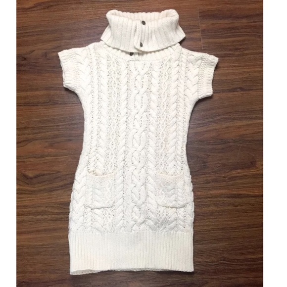 girls cable knit sweater dress